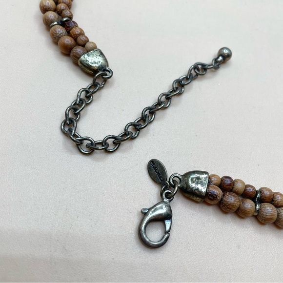 Beautiful Vintage 1990’s Jewelry Chico’s Statement Bib 3 Strand Necklace - Picture 5 of 6